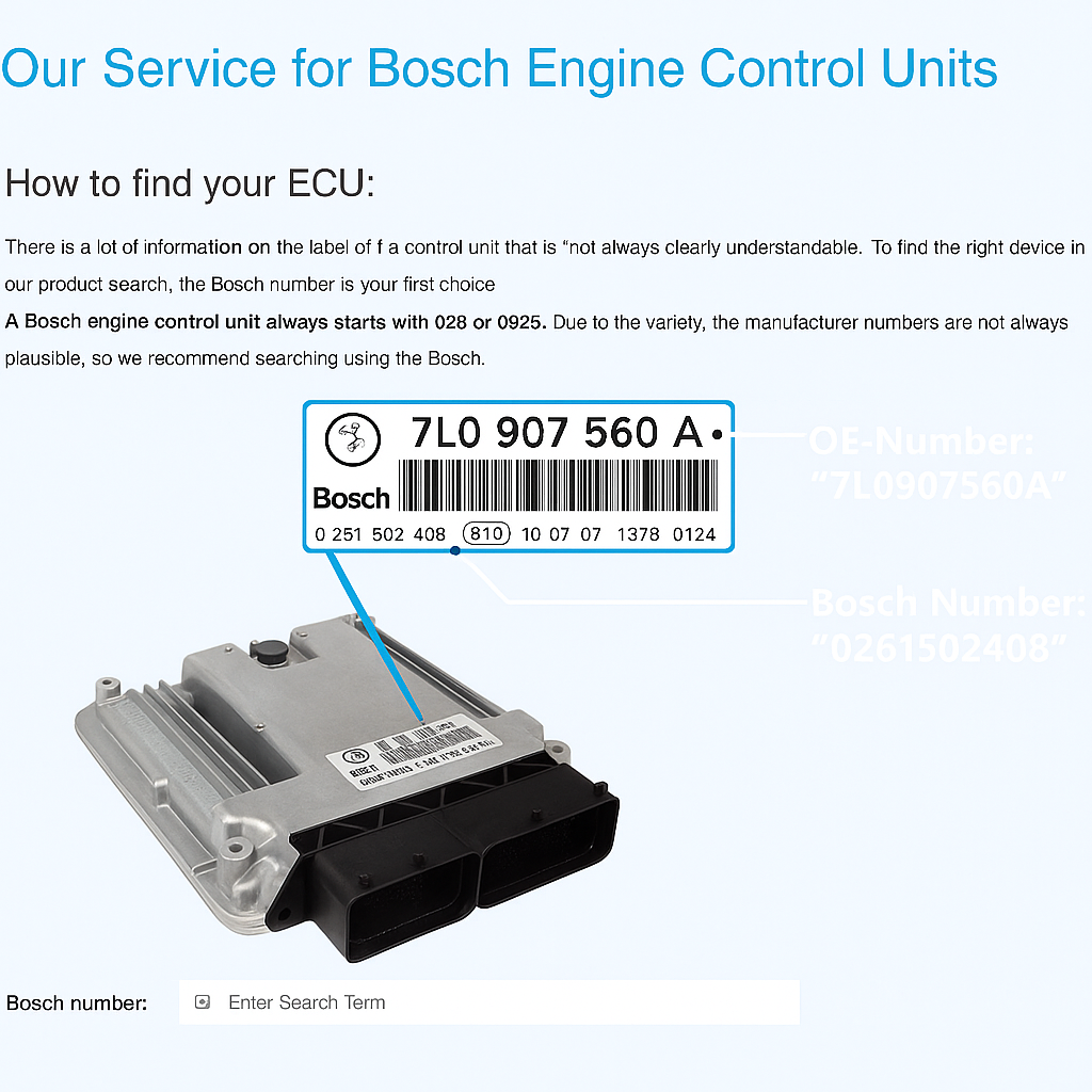 Bosch ECU